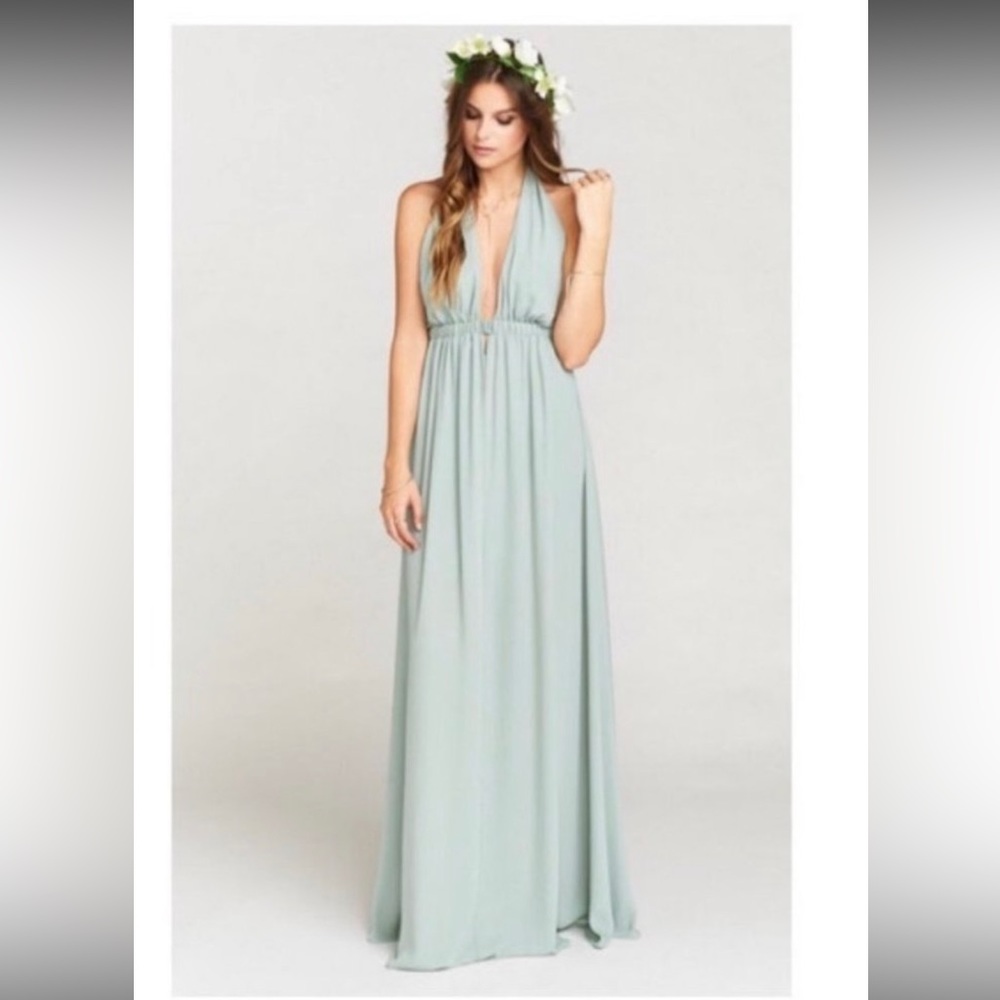 Sage Luna Halter Dress show me your mumu